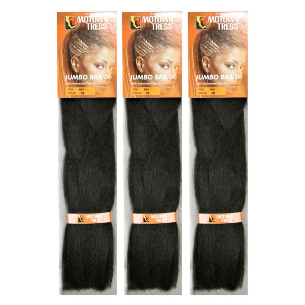 4 packs Unopened Motown Tres 50" Dark Brown Braiding Hair Color 4